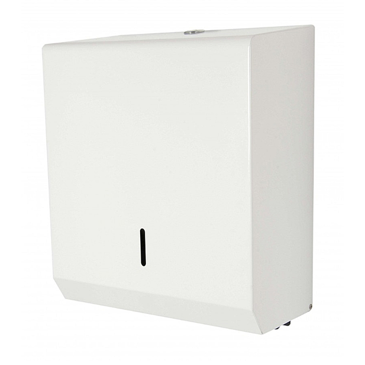 White Metal Paper Towel Dispenser Bushboard