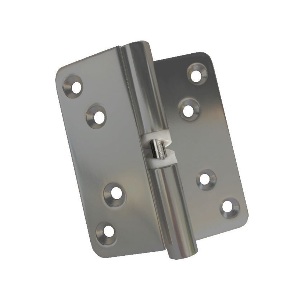 Satin Anodised Right Hand Outward Opening Door Hinge Bushboard